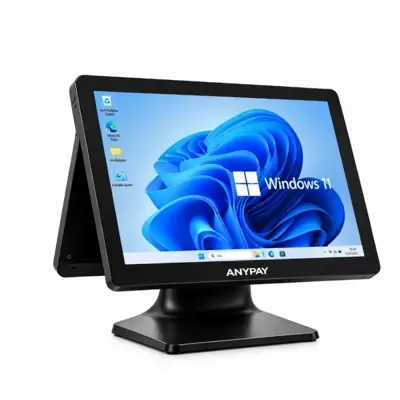 AnyPay A2 21.5" Intel Core i5 10. Nesil Çift Ekran POS PC – 8 GB RAM – 256 GB mSATA – Wi-Fi – Bluetooth